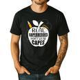 Real Superheroes Wear No Capes Teacher Design Teach Men's Casual T-Shirt Black