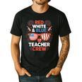 Red & Blue Teacher Crew Shirt 4th Of July Sunglasses Men's Casual T-Shirt Black