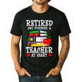 Retired But Forever a Teacher At Heart Teacher Retirement Men's Casual T-Shirt Black