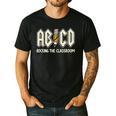 Retro Abcd Teacher Novelty Back To School Teacher Men's Casual T-Shirt Black
