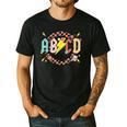 Retro ABCD Transitional Kindergarten Teacher Tour TK Teacher Men's Casual T-Shirt Black Retro ABCD Transitional Kindergarten Teacher Tour TK Teacher Men's Casual T-Shirt Black