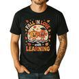 Retro Fall In Love With Learning Pumpkin Leaf Teacher Autumn Men's Casual T-Shirt Black Retro Fall In Love With Learning Pumpkin Leaf Teacher Autumn Men's Casual T-Shirt Black