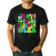 Retro Groovy In My Glowing Teacher Era Happy Teacher's Day Men's Casual T-Shirt Black Retro Groovy In My Glowing Teacher Era Happy Teacher's Day Men's Casual T-Shirt Black