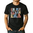 Retro Groovy In My Instructional Coach Era Teacher Men's Casual T-Shirt Black