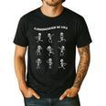 Retro Halloween Kindergarten Teacher Skeleton Trick Or Treat Men Women Kids Men's Casual T-Shirt Black