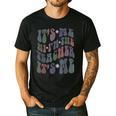 Retro IT'S ME Hi I'm The TEACHER Groovy Testing Squad Pink Men's Casual T-Shirt Black Retro IT'S ME Hi I'm The TEACHER Groovy Testing Squad Pink Men's Casual T-Shirt Black