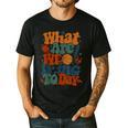 Retro PE Teacher What Are We Doing Today School Coach Women Men's Casual T-Shirt Black