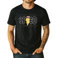 Retro SPED Teacher Pencil Lightning Bolt Back To School Men's Casual T-Shirt Black