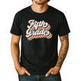 Retro Sunset Fifth Grade Teacher & Student Back To School Men's Casual T-Shirt Black Retro Sunset Fifth Grade Teacher & Student Back To School Men's Casual T-Shirt Black