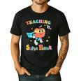 Retro Teaching Is My Superpower Apple Teacher Appreciation Men's Casual T-Shirt Black Retro Teaching Is My Superpower Apple Teacher Appreciation Men's Casual T-Shirt Black