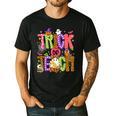 Retro Trick Or Teach Leopard Ghost Halloween Spooky Teacher Men's Casual T-Shirt Black Retro Trick Or Teach Leopard Ghost Halloween Spooky Teacher Men's Casual T-Shirt Black