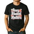 Retro Vintage Every Student Matters Teacher Paraprofessional Men's Casual T-Shirt Black Retro Vintage Every Student Matters Teacher Paraprofessional Men's Casual T-Shirt Black