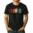 Rock Abcd Back To School Abcd Preschool Teacher Appreciation Men's Casual T-Shirt Black