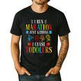 I Run Marathon Just Kidding I Chase Toddlers Teacher Men's Casual T-Shirt Black I Run Marathon Just Kidding I Chase Toddlers Teacher Men's Casual T-Shirt Black