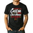 Running On Coffee And Christmas Cheer Lover Teacher For Men Women Kids Men's Casual T-Shirt Black Running On Coffee And Christmas Cheer Lover Teacher For Men Women Kids Men's Casual T-Shirt Black