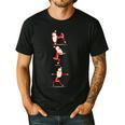 Santa Yoga Poses For Yogi Teacher Christmas Yoga Poses Men's Casual T-Shirt Black Santa Yoga Poses For Yogi Teacher Christmas Yoga Poses Men's Casual T-Shirt Black