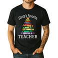 Santa's Favorite Teacher Idea For Christmas Teachers Men's Casual T-Shirt Black