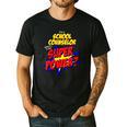 School Counselor Teacher Superhero Superpower Comic Book Men's Casual T-Shirt Black School Counselor Teacher Superhero Superpower Comic Book Men's Casual T-Shirt Black
