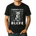 Schrodinger's Cat Dead And Alive Physics Teacher Men's Casual T-Shirt Black