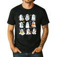 Science Teacher Ghost Laboratory Halloween Teacher Men's Casual T-Shirt Black