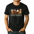 Science Teacher Horror Fall Coffee Halloween Pumpkin Autumn Men's Casual T-Shirt Black Science Teacher Horror Fall Coffee Halloween Pumpkin Autumn Men's Casual T-Shirt Black