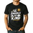 SÉ AMABLE Be Kind Bilingual Teacher Maestra Spanish Teacher Men's Casual T-Shirt Black