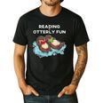 Sea Otter Book Reading Shirt For Bookworm Teachers Men's Casual T-Shirt Black Sea Otter Book Reading Shirt For Bookworm Teachers Men's Casual T-Shirt Black