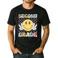 Second Grade Teachers Boys Girls Smile Face 2nd Grade Team Men's Casual T-Shirt Black