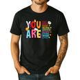 You Are Smart Brave Strong Kind Loved Motivation Teacher Kid Men's Casual T-Shirt Black