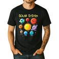 Solar System Cute Face Planets Space Science Teacher School Men's Casual T-Shirt Black Solar System Cute Face Planets Space Science Teacher School Men's Casual T-Shirt Black