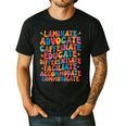 Sped Caffeinate Advocate Laminate Educate Teacher Men Women Kids Men's Casual T-Shirt Black