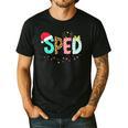 SPED Squad Special Education Teacher Autism Christmas Women Men's Casual T-Shirt Black