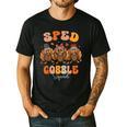 Sped Teacher Gobble Squad Thanksgiving Special Education Men's Casual T-Shirt Black