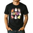 SPED Teacher Halloween Spooky Special Education Team Men Women Kids Men's Casual T-Shirt Black SPED Teacher Halloween Spooky Special Education Team Men Women Kids Men's Casual T-Shirt Black