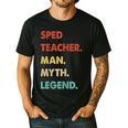 Sped Teacher Man Myth Legend Men's Casual T-Shirt Black Sped Teacher Man Myth Legend Men's Casual T-Shirt Black
