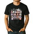 Spooky Music Teacher Halloween Music Teaching Men Women Men's Casual T-Shirt Black Spooky Music Teacher Halloween Music Teaching Men Women Men's Casual T-Shirt Black