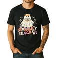 Spooky Teacher Groovy Retro Ghost Teacher Halloween 2023 For Men Women Kids Men's Casual T-Shirt Black Spooky Teacher Groovy Retro Ghost Teacher Halloween 2023 For Men Women Kids Men's Casual T-Shirt Black