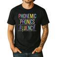 Spring Easter Reading Teacher Science Of Reading Men's Casual T-Shirt Black Spring Easter Reading Teacher Science Of Reading Men's Casual T-Shirt Black