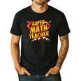 Super Math Teacher Educational Superhero Men's Casual T-Shirt Black Super Math Teacher Educational Superhero Men's Casual T-Shirt Black