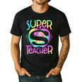 Super Teacher Back To School Apple Tie Dye First Day Men's Casual T-Shirt Black Super Teacher Back To School Apple Tie Dye First Day Men's Casual T-Shirt Black