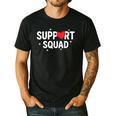 Support Squad Cute Heart Supportive Teacher Team Member Men's Casual T-Shirt Black