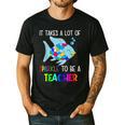It Takes A Lot Of Sparkle To Be A Teacher Rainbow Fish For Men Women Men's Casual T-Shirt Black It Takes A Lot Of Sparkle To Be A Teacher Rainbow Fish For Men Women Men's Casual T-Shirt Black