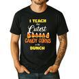 I Teach The Cutest Candy Corn In The Patch Teacher Halloween Men's Casual T-Shirt Black I Teach The Cutest Candy Corn In The Patch Teacher Halloween Men's Casual T-Shirt Black
