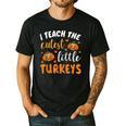 I Teach The Cutest Little Turkeys For Teacher Thanksgiving Men's Casual T-Shirt Black I Teach The Cutest Little Turkeys For Teacher Thanksgiving Men's Casual T-Shirt Black