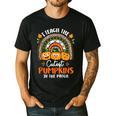I Teach The Cutest Pumpkins In The Patch Teacher Halloween Men's Casual T-Shirt Black