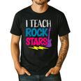 I Teach Rockstars Tee Orchestra Music Teacher Back To School Men's Casual T-Shirt Black