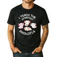 I Teach The Smartest Axolotls Cute Teacher Axolotl Men's Casual T-Shirt Black I Teach The Smartest Axolotls Cute Teacher Axolotl Men's Casual T-Shirt Black