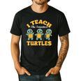 I Teach The Smartest Turtles Thanksgiving Proud Teacher Job Men's Casual T-Shirt Black I Teach The Smartest Turtles Thanksgiving Proud Teacher Job Men's Casual T-Shirt Black