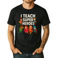 I Teach Super Heroes Teacher Men's Casual T-Shirt Black I Teach Super Heroes Teacher Men's Casual T-Shirt Black