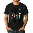 I Teach Tiny Humans About Jesus Sunday School Teacher Men's Casual T-Shirt Black